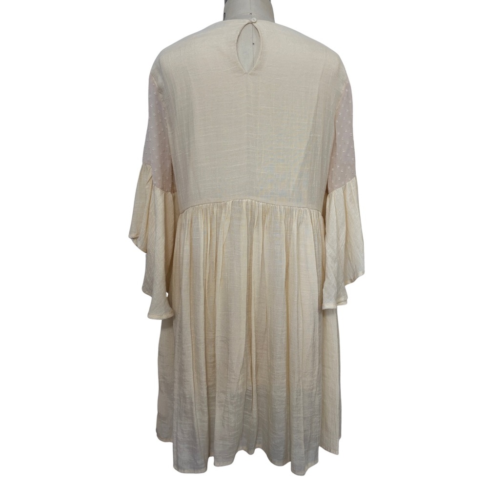 Umgee Cream Dress with Floral Embroidery - Picture 2 of 6